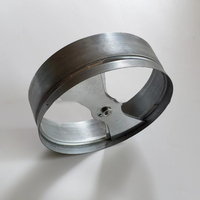 Vanne de régulation manuelle en alliage d'aluminium à design moderne, en forme d'éventail, pour le contrôle du volume d'air de la climatisation, commande de registre d'air, sortie d'air