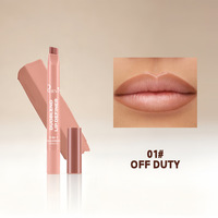 Rouge à lèvres hydratant brillant à double teinte avec crayon contour des lèvres pigmenté 2-en-1, marque privée en gros