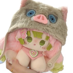 La jolie poupée en coton de 15 cm - <span class=keywords><strong>Figurine</strong></span> <span class=keywords><strong>Mitsuri</strong></span> Kanroji pouvant servir de décoration ou être offerte en cadeau aux amis. - Product Image 5