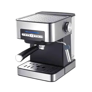 Italian Retro Design Espresso Coffee Maker Machine OEM 120-220v 1.2L 15-19Bar 850W Plastic Espresso Semi-Automatic Coffee Maker