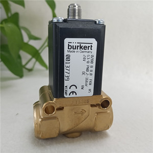 Vanne à diaphragme Burkert 0280 1/2 pouce G3/8 PN0.2-16 bar, électrovanne à commande solénoïde 24V DC - Product Image 1