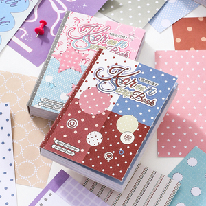 Simno - Papel Decorativo Coreano con Diseño de Puntos y Estrellas en Tonos Pastel para Manualidades, Scrapbooking, Diario Creativo y Decoración DIY - Product Image 1