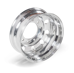 Nouvelle jante en aluminium Chrome 8.25x24.5 pour camion et bus |   Roue de remplacement/réparation commerciale légère, garantie 1 an - Product Image 1