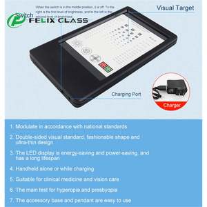 Tabla de Visión de Mano Pequeña, Equipo de Optometría Multifuncional con LED para Presbicia, Tabla de Prueba Visual para Instrumentos Ópticos - Product Image 4