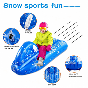 ENLIGHT Matériau de qualité RAFT 0,4 mm, PVC écologique, bateau à moteur gonflable, flotteur de voiture, lit de piscine et luge de neige, jouet pour enfants - Product Image 3