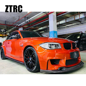 Kit de Accesorios para Parachoques Delantero, Labio Delantero y Alerón Delantero de Fibra de Carbono Estilo 1M para BMW Serie 1 E82 2008-2011 - Product Image 6