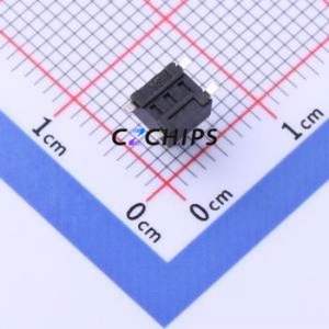 TD-1150SR-6.0H-160 Tactile Switch SMD Switch Single Pole Single Throw Round Button 1.6N Vertical Mount - Product Image 2