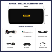 Sistema MP3 con Pantalla Táctil de 12.3 Pulgadas y CarPlay para Mercedes-Benz Clase C/V/G W205 2015-2018 NTG5.0 GPS