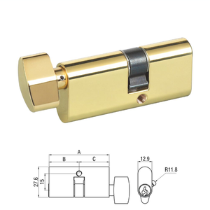 पेशेवर कारखाने के जिक्सिन पीतल बेलनाकार अंगूठे का मोड़ दरवाजा सिलेंडर 3 कुंजी गुदा ग्रेड 1 ब्रश फिनिश स्टील दरवाजे 70 मिमी - Product Image 1