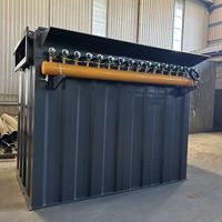 Collecteur de poussière à jet pulsé en acier au carbone à grand volume d'air pour la filtration des poussières industrielles