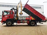Grue montée sur camion Howo, grappin à briques, grappin à bois, capacité de levage 7KN.M, hauteur 7,8m, moteur Weichai, pompe hydraulique Zoomlion