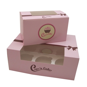 Tùy Chỉnh 1 2 4 6 12 Lỗ Giữ Tiêu Chuẩn Bánh Tàu Sân Bay Hộp Thực Phẩm Cấp Cupcake Hộp Với Cửa Sổ Làm Nghệ Thuật Giấy Các Tông Vật Liệu Vật Nuôi - Product Image 1