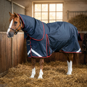 Couverture de stable pour chevaux de qualité supérieure, douce, respirante, en coton ripstop, imperméable et anti-UV - Product Image 3
