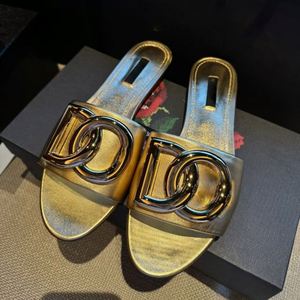 Top Quality Genuine Leather Shoes Luxury Designer Men's Women's Slides Slippers Fashion Slide Flat Sandals Slippers Casual Shoes - Product Image 2