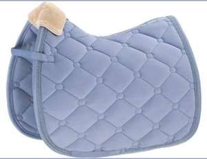Comfort <b>Padding</b> Soft <b>Foam</b> Core Polyester Fleece Lining Western Saddle Pad with Washable Cover Easy Care Riding Gear - Product Image 2