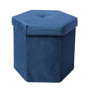 Tốt nhất bán bọc lưu trữ băng ghế dự bị Ottoman chân có thể điều chỉnh phần còn lại gấp vòng lưu trữ pouf Ottoman - Product Image 3