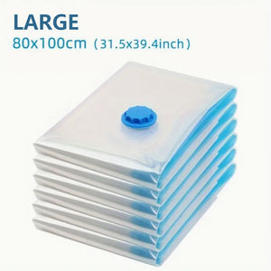 Almacenamiento y organización en el hogar Bolsas de almacenamiento de compresión al vacío Foldig transparentes para armario Bolsas impermeables para ahorrar espacio - Product Image 3