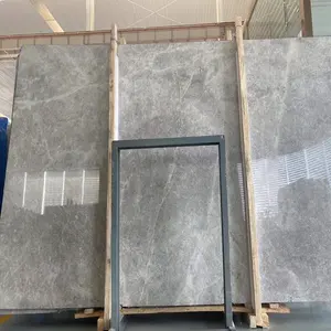 Polish Natural Floor Tiles Tundra Grey Slabs Beige Gray Marble For Bathroom Wall