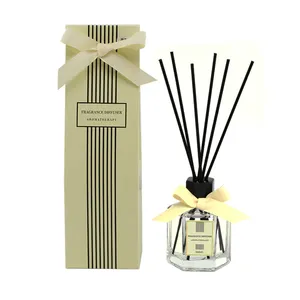 Best Hot Selling 100Ml Home Decor Parfum Vloeibare Aroma Geur Reed Diffuser Etherische Olie Navulling Sticks Gift Box Custom Oem