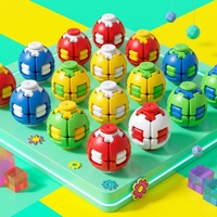 Jouet de bureau anti-stress rotatif, balle anti-stress ronde, jouets Fidget Spinner, accessoire de bureau unique, cadeau pour adultes