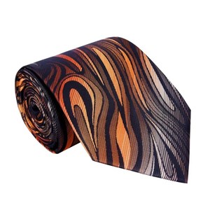 Cravate en polyester respirant de haute qualité, 8 cm, multicolore, imprimée par transfert thermique 3D, durable, avec logo personnalisé, nouveau style classique, formelle pour homme - Product Image 4