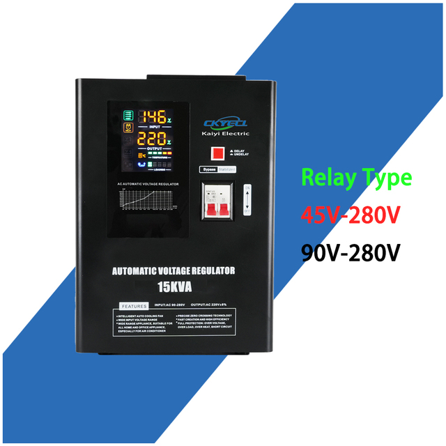 TMP45V Static Relay Voltage Regulator 10KVA 15KVA 20KVA 220V Ultra Low Voltage AC Single Phase Automatic Voltage Stabilizer Sine