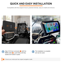 Venta al por Mayor de Pantalla IPS de 6 Pulgadas y 1000 Nits IP68 con Soporte Wonder Wheel, Arranque Rápido, Carplay Inalámbrico y Android Auto para Motocicleta BMW R1200GS ADV