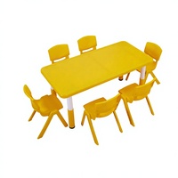 Meilleures ventes - Ensemble table et chaise réglables en plastique pour enfants - Mobilier scolaire - Utilisation préscolaire