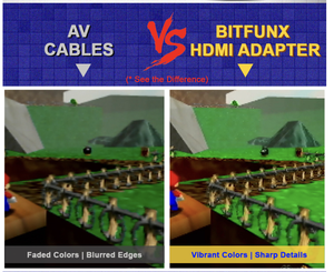 ตัวแปลง HDMI มินิสำหรับ N64 SNES SFC NGC คอนโซลเกมย้อนยุค1080P HD อะแดปเตอร์วิดีโอ16:9สวิตช์4:3รองรับปลั๊กเล่น - Product Image 6