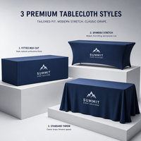 Nappe en polyester noir de 6 pieds, housse de table ajustée pour fêtes, mariages, dîners, lavable en machine, sans plis, vente en gros