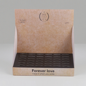 Có thể tái chế tùy chỉnh in logo truy cập hàng đầu hiển thị gấp các tông bán lẻ sản phẩm hộp hiển thị Mẫu hiển thị giấy kraft hiển thị - Product Image 2