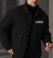Blouson en cuir décontracté brodé en polyester tendance pour homme, coupe-vent, fermeture éclair, écologique, service OEM, taille XL, à la mode