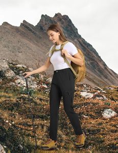 TBMPOY femmes décontracté mi <span class=keywords><strong>randonnée</strong></span> Cargo <span class=keywords><strong>pantalon</strong></span> léger velours côtelé résistant à l'eau séchage rapide 6 poches pour la pêche voyage travail - Product Image 2
