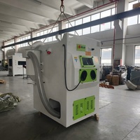 Machine de sablage manuelle et automatique à aspiration de grande taille avec cyclone collecteur de poussière 1200*1200mm 1500*1500mm