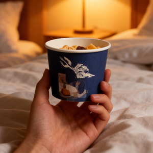 Custom Printed Biodegradable Kraft Paper Ice Cream Cup <b>Container</b> for Soft Serve Gelato and Eco Friendly Dessert Shop - Product Image 1