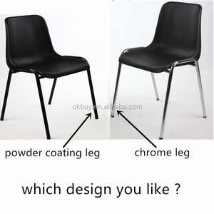 OKbuy Chaises d'étude modernes pour salle de classe avec tablette d'écriture, porte-livres, support métallique robuste, design empilable en plastique, pour la maison, le bureau et l'école - Product Image 5