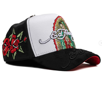 Ed X Sad Boyz Baseball Cap Geborduurd Schedel Hart Design Punk Sportief Straat Verstelbaar Unisex Single Breasted Buckle Gorras Hoed