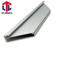 Profil Ekstrusi Aluminium Anodized, Rangka Aluminium, Profil Pintu Kaca untuk Pintu Lemari
