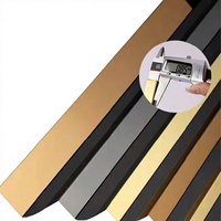 Protection d'angle en acier inoxydable en forme de L de 15x15x3000mm, épaisseur 0,5mm, pour panneau mural UV, carrelage, plafond, bordure décorative