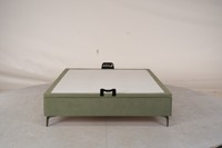 Cadre de lit moderne rembourré avec système de levage à gaz et rangement |   Lit ottoman en tissu |   Lit relevable hydraulique pour meubles de chambre à coucher OEM ODM