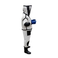 Nouvelle combinaison de protection anti-abeilles et frelons en PVC et coton, avec ventilateur électrique USB