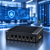 Nouveau Stock Pare-feu Pfsense Mini PC Industriel avec N3710/J3710 6*Inyel I226V Gigabit Ethernet 2*HD Serveur OPNSense Win Linux