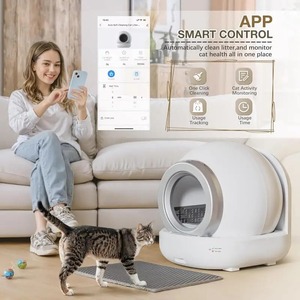 Caja de Arena Autolimpiable para Gatos de Plástico, 65L, Capacidad Extra Grande, Automatizada, para Múltiples Gatos, Control por Aplicación, Segura y Silenciosa - Product Image 4