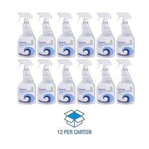 Bouteille pulvérisateur à gâchette Boardwalk 32 oz, nettoyant naturel pour verre, liquide jetable en pack de 12/carton - Product Image 6