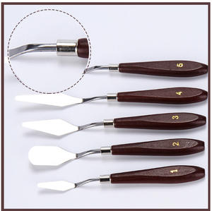 Juego de 6 Espátulas de Plástico para Mezclar Pintura al Óleo, Herramientas de Decoración, Juego de Espátulas para Paleta - Product Image 2