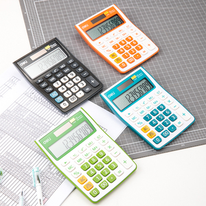 Deli Máy Tính E1238 Máy Tính Để Bàn Văn Phòng Máy Tính Màu Dễ Thương Dụng Cụ Kinh Doanh Công Suất Kép Máy Lập Trình Điện Tử - Product Image 6