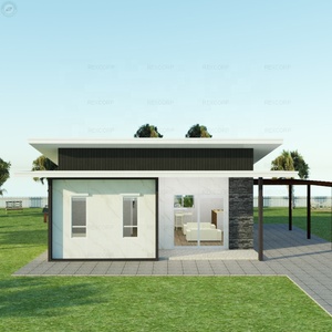 Casa Modular prefabricada de estructura de acero, casas prefabricadas a prueba de Hurricane, casa prefabricada con porche de coche - Product Image 3