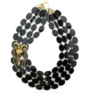 Gioielli ortodossi realizzati in lega Collana di perline placcata oro <span class=keywords><strong>alla</strong></span> <span class=keywords><strong>moda</strong></span> con spilla <span class=keywords><strong>pizzetto</strong></span> - Product Image 1