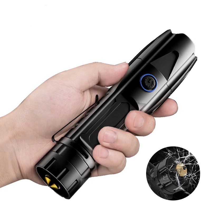 Водонепроницаемый портативный светодиодный фонарик xhp70 с регулируемым фокусом и зарядкой от usb, 2000 лм