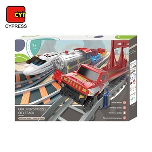 Nuovo Stile <span class=keywords><strong>Pista</strong></span> per Auto Giocattolo, Set <span class=keywords><strong>Pista</strong></span> da Corsa con Treno per Bambini con Suoni - Product Image 6